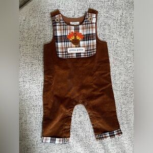Mudpie corduroy turkey romper